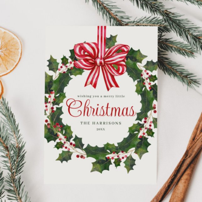 Vitsidig vattenfärg Utandning Julkort (Skapare uppladdad)