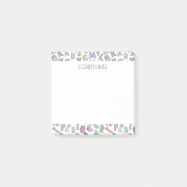 Vitsidigt doodlalfabet brev post-it block