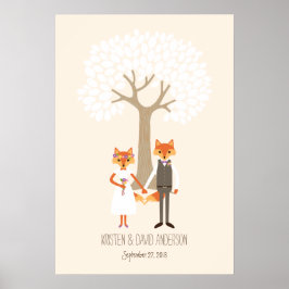 Vitsiga rävar (ivorianska) Namnteckning Träd Poster
