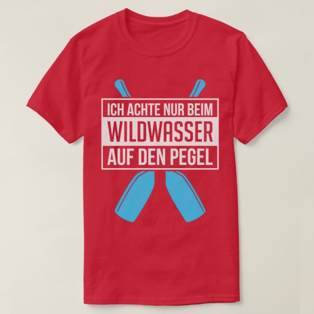 Vitsiga vatten-kanoer t shirt (Design framsida)
