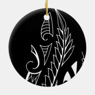 Vitsilfern Nya Zeelands nationalsymbol art Julgransprydnad Keramik