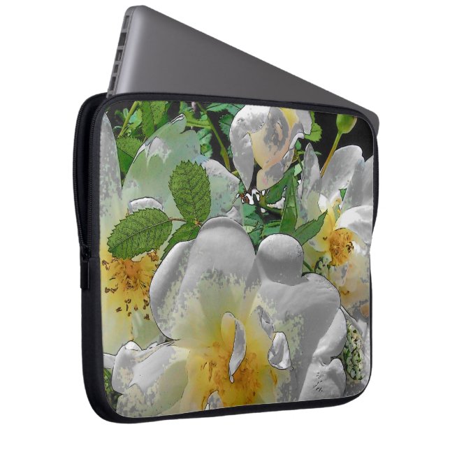 Vitsippsdatorfodral Laptop Fodral (Framsidan Höger)