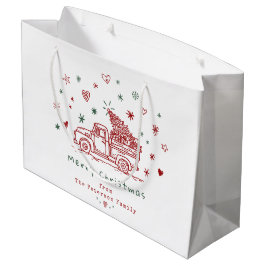 Vitsisk jul, Lastbil Retro Red och Grönt