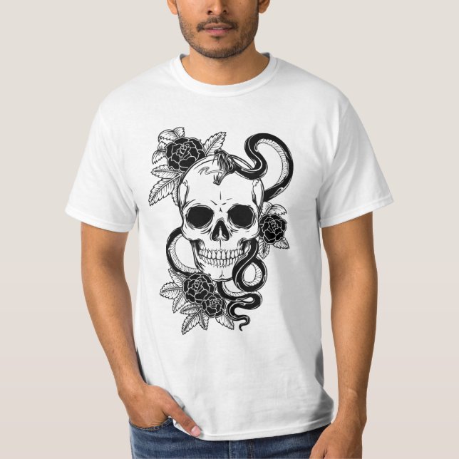 Vitskallet-skjorta T-shirt (Framsida)