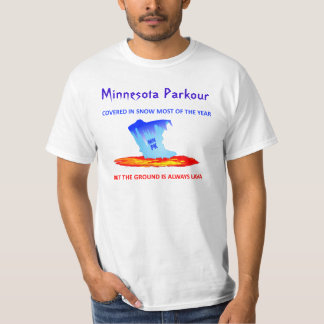 Vitskjorta, Minnesota Parkour Tee Shirt