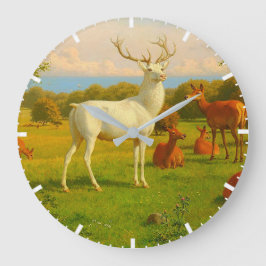 Vitskjulig hjort i öppet fält natur vilda djur  stor klocka