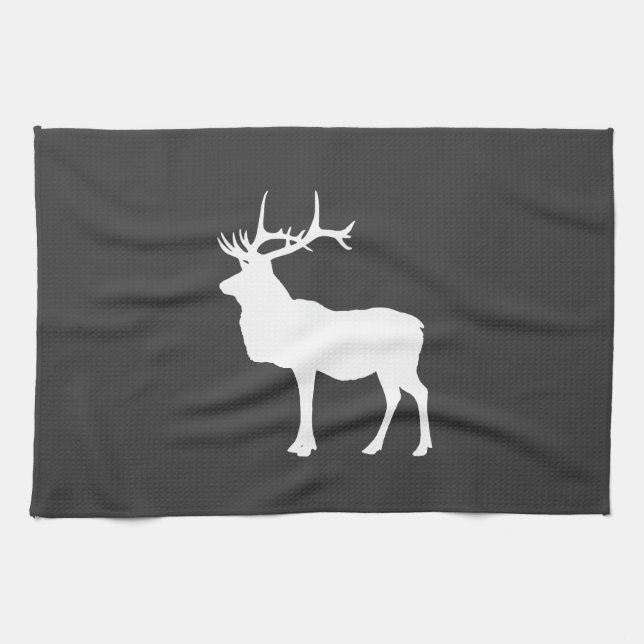 Vitskogens älg kökshandduk (Horisontell)
