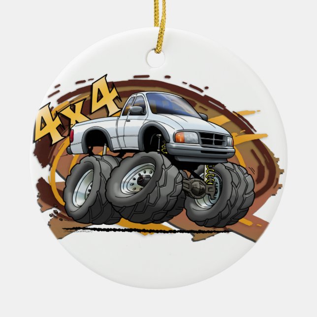 Vitskogsvaktare Julgransprydnad Keramik (Framsidan)