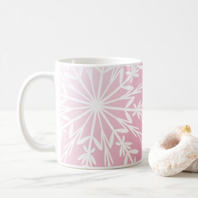 Vitsnäcka på Rosa Glad helg Kaffemugg (Med munk)