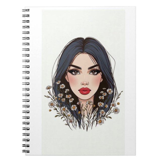 Vitsnaturare - kvinnlig skönhet i blodet anteckningsbok (Framsidan)