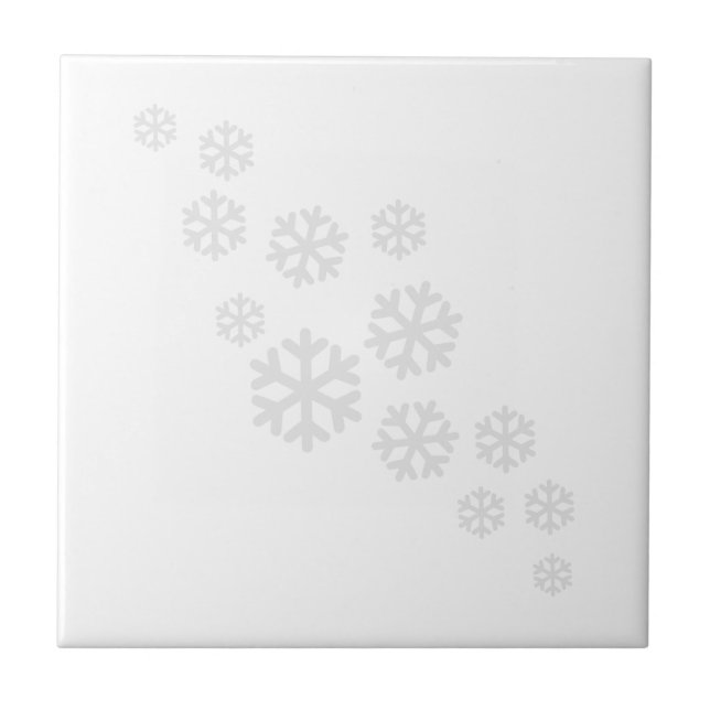 Vitsnöflingor Kakelplatta (Framsidan)