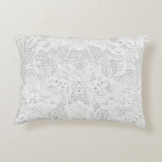 Vitsnörebakgrund Prydnadskudde (Baksidan)