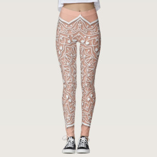 Vitsnöredamasker Leggings