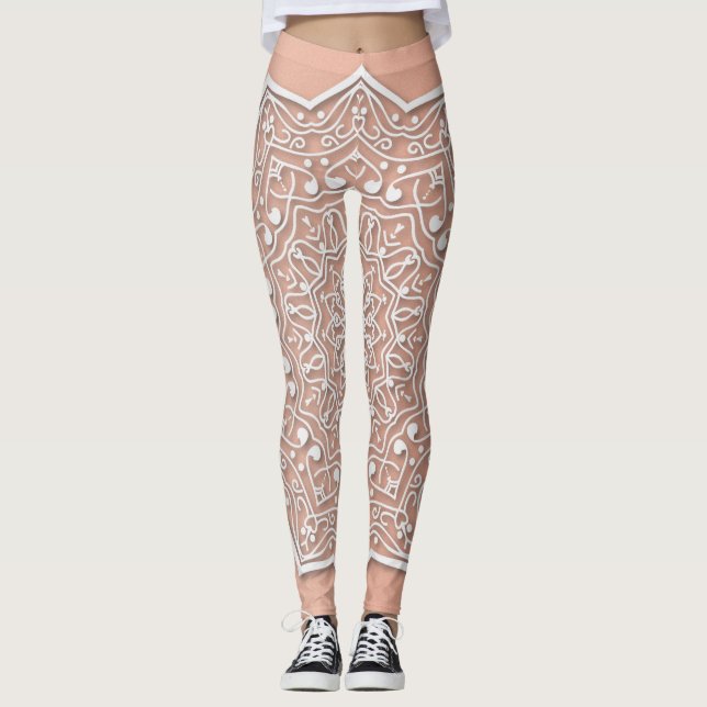Vitsnöredamasker Leggings (Framsida)