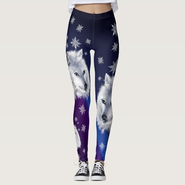 VITSNÖVARG LEGGINGS (Framsida)