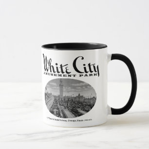 Vitstadsnöjesfält, Chicago, IL Mugg