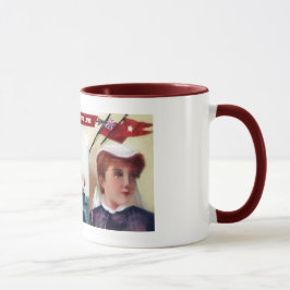 Vitstjärnan fodrar mugg