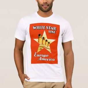 Vitstjärnan fodrar tee shirt