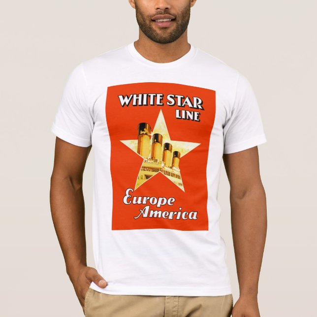 Vitstjärnan fodrar tee shirt (Framsida)