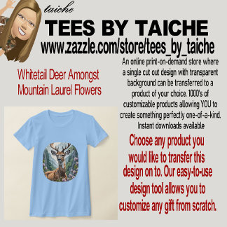Vitstjärtad hjort bland bergslorblommor t shirt