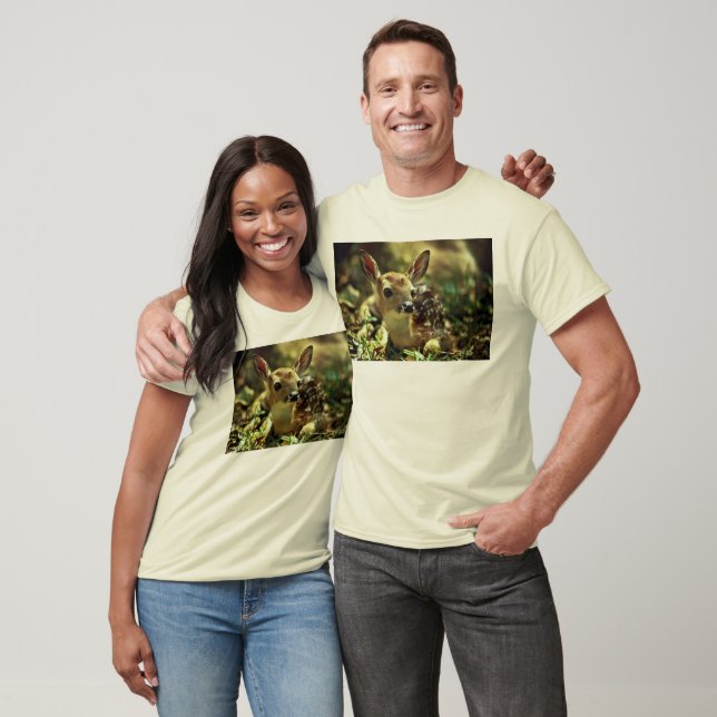 Vitstjärtad Hjort Fawn T-shirt (Unisex)