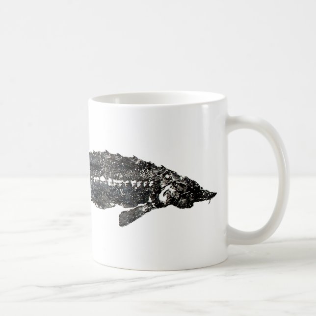 Vitstör Gyotaku-40-Item Kaffemugg (Höger)