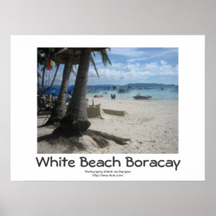 Vitstrand Boracay Poster