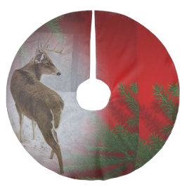 Vitsvanbock Julgransmatta Borstad Polyester