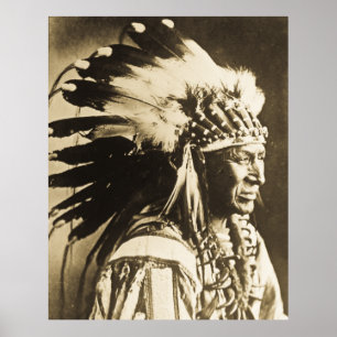 VitsvanSioux chef indian Poster