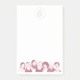 Vitt Anteckningsblock Post-it Block