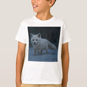 Vitt arktiskt räv t shirt