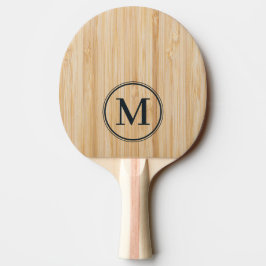 Vitt Bambu-monogram Pingisracket