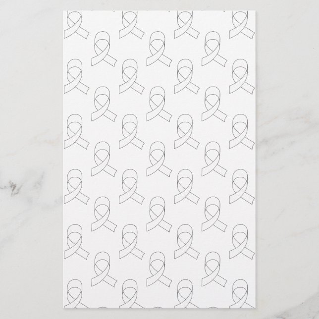 Vitt bandmönster brevpapper (Framsida)