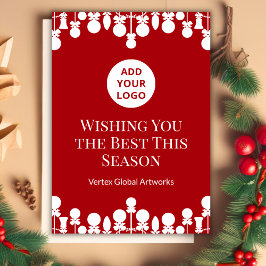 Vitt blanksteg, Helgdag | Anpassningsbar Branding Julkort