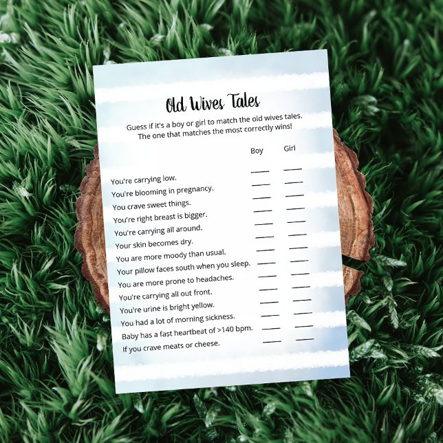 Vitt Blått gammalt kort för gamla makor Tales-spel (Skapare uppladdad)