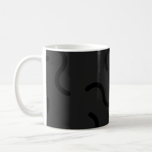 Vitt, Blek Grått Classic Mugg, 11 oz Kaffe Mugg (Vänster)