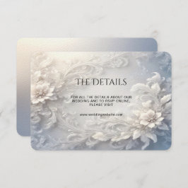 Vitt Blommigt, blommande detaljförslutningskort Tilläggskort