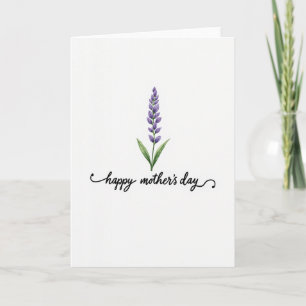 Vitt blomstertvistkort kort