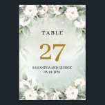 Vitt bordsnummer och grått<br><div class="desc">Välkomna gäster för din bröllopsfest med den här charmerande designen för bordsnummer med den här vackra vattenfärgen Watercolor handmålade vita blommor ro-peonies blandade seage eucalyptus greenery och kombinerad modern skriptskrift. Visa dem att de har er speciella uppmärksamhet och Ge dem en oförglömlig party-stund. Tveka inte att kontakta mig för matchande...</div>