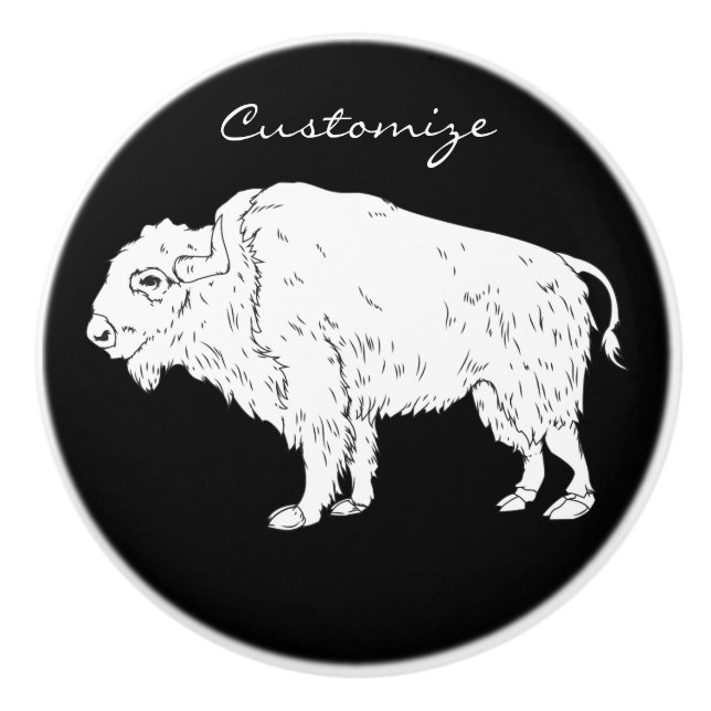 Vitt Buffalo Thunder_Cove Knopp (Framsidan)