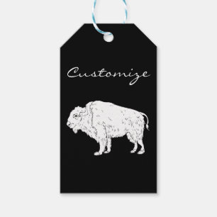 Vitt Buffalo Thunder_Cove Presentetikett