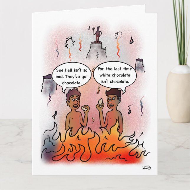 Vitt choklad kort (Framsida)