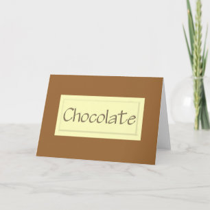 Vitt chokladkort helgkort