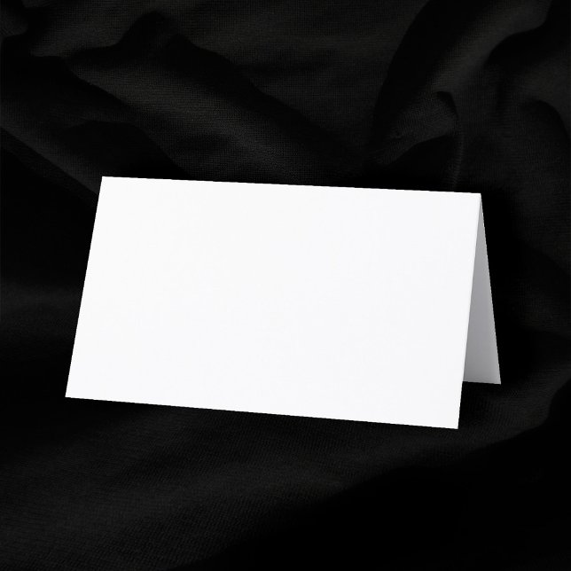 Vitt, enkelt, 2 tum x 3,5 tum, Bröllop Placeringskort (Plain White Blank 2" x 3.5" Folded Wedding Place Card)