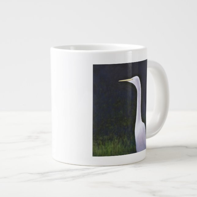 Vitt fett jumbo mugg (Framsida höger)