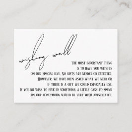 Vitt från Wishing well Modern Slim Handskrift Whit Tilläggskort