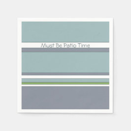 Vitt Grått och blått Pappersservett