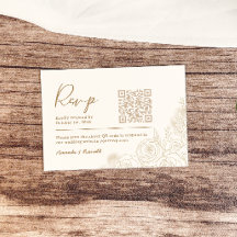 Vitt Guld Blommig Elegant Bröllop