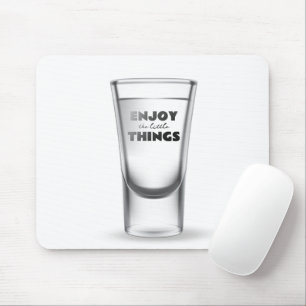 Vitt hett glas musmatta