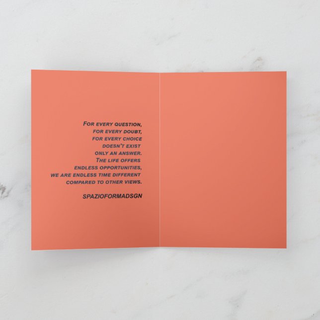 "Vitt hjärta i svart från sol" & Doubt Kort (Inuti)